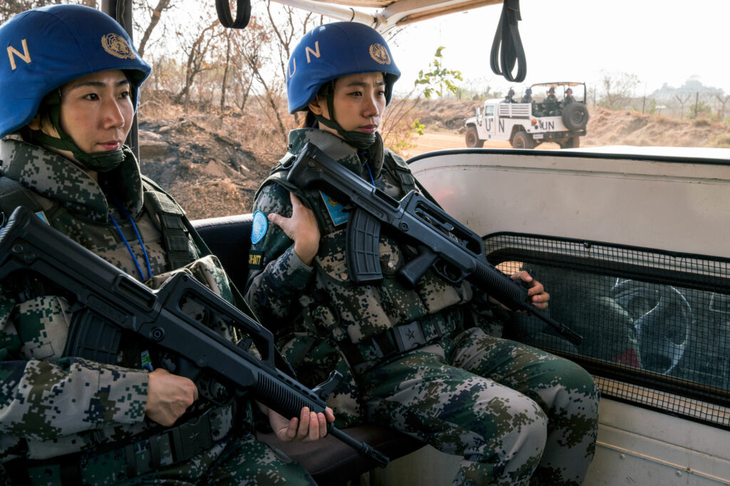 Chinese Battalion Patrols Perimeter Of Un House And Poc Sites