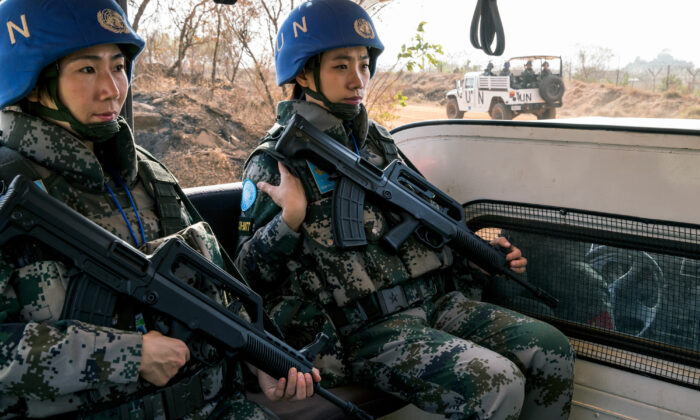 Chinese Battalion Patrols Perimeter Of Un House And Poc Sites